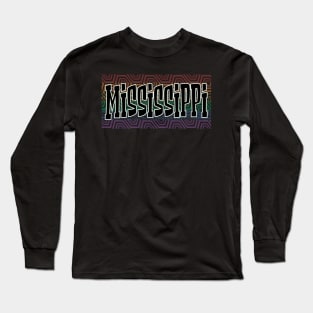 LGBTQ PATTERN USA MISSISSIPPI Long Sleeve T-Shirt